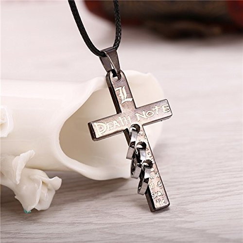 Others Anime Death Note Metal Cross Pendant : Amazon.in: Jewellery